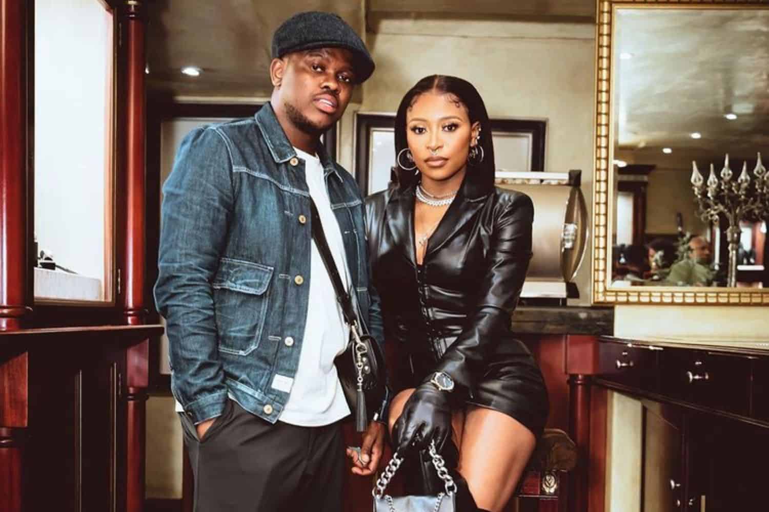 MÖRDA and DJ Zinhle laughing together